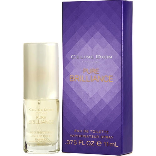 Celine Dion Pure Brilliance Women Eau de Toilette 0.375 oz ~ 11 ml Mini Spray