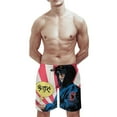 thumbnail image 6 of Gorillaz Men's Swim Trunks Board Shorts Drawstring Elastic Waist Quick Dry Swimsuits Beach Shorts with Pockets XL, 6 of 8