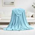 thumbnail image 4 of kladzum Fleece Blanket Super Soft Cozy Throw Blanket 39x55" Lightweight Flannel Blanket Warm Throw Blankets for Couch, Sofa, Bed, Flannel Bath Towel Blanket Yoga Blanket, 4 of 6