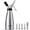 Stainless Double Wall, variant on Professional Aluminum Whipped Cream Dispenser - 500 mL/1 Pint,Leak-Free Whipped Cream Maker Canister with 5 Decorating Nozzles & Cleaning Brush - for Desserts, Coffee Foam & Cold Foam (Black, 500ml)