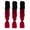 Black Big Red, variant on (3 pcs)Fashion Womens Gradient Long Braid, Jumbo Braiding Hair Extensions High Temperature Synthetic Ombre Twist Colored Hair