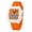 Orange, variant on Women's Analog Digital Watch, 5ATM Waterproof Square Sport Wristwatch with Backlight, Dual Time Alarm Stopwatch