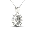 thumbnail image 3 of aaXia 14K White Gold 1/2ct TDW Diamond Cluster Pendant, 3 of 5