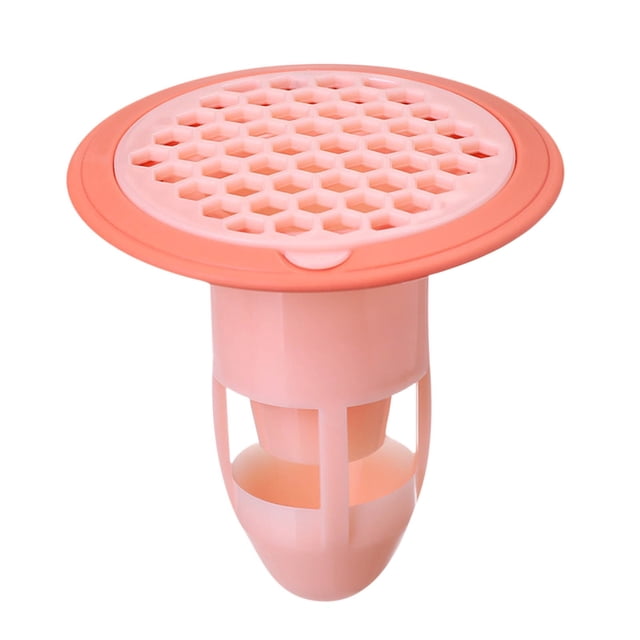 Shower Floor Drain Cover with Removable Deodorant Filter and 360° Four-Way Water Outlets