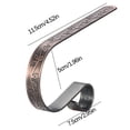 thumbnail image 3 of LACKUST Christmas Ornament Hooks Clearance,Metal Christmas Stocking Hooks Fireplace Hanger with Non-Skid Design,Bronze, 3 of 4