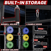 RitKeep PMAX 5600 Pro Home Gym Smith Machine, 6-in-1 Squat Rack Dual Cable Crossover