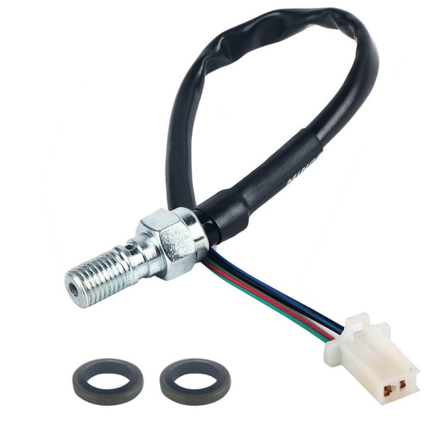 M10x1.25 Manguera de aceite de motocicleta universal Bomba hidráulica Línea de interruptor de luz de freno trasero (#01)