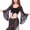 Black, variant on Women's Latin Dance Cover Up Tops Tie Front Bell Sleeve Shawl Lace Long Sleeve Cardigan Black