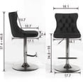 thumbnail image 7 of Cupreous Nailheads and Foam Filler / Velvet Barstools for Kitchen Use Set of 2, 7 of 7
