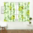 thumbnail image 2 of MKHERT Funny Cartoon Frogs Window Curtain Kitchen Curtain 26x39 inch,Two Piece, 2 of 3