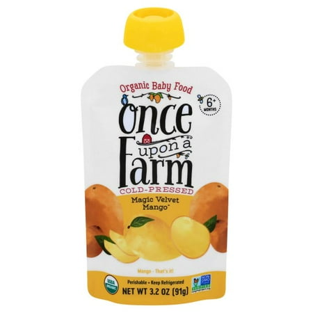 Once Upon a Farm Organic Baby Food, Magic Velvet Mango, 3.2 oz Pouch