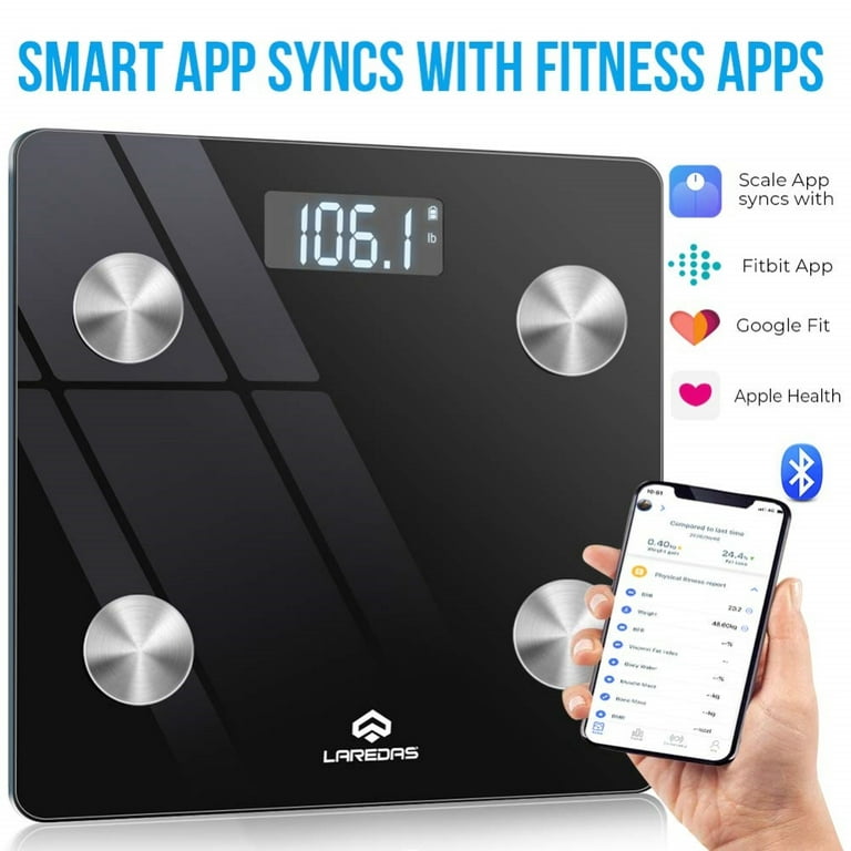 Swtroom Fat Scale for Body Weight, Smart Digital Bathroom Weighing Scales  with Body Fat and Water Weight for People, Bluetooth BMI Electronic Body