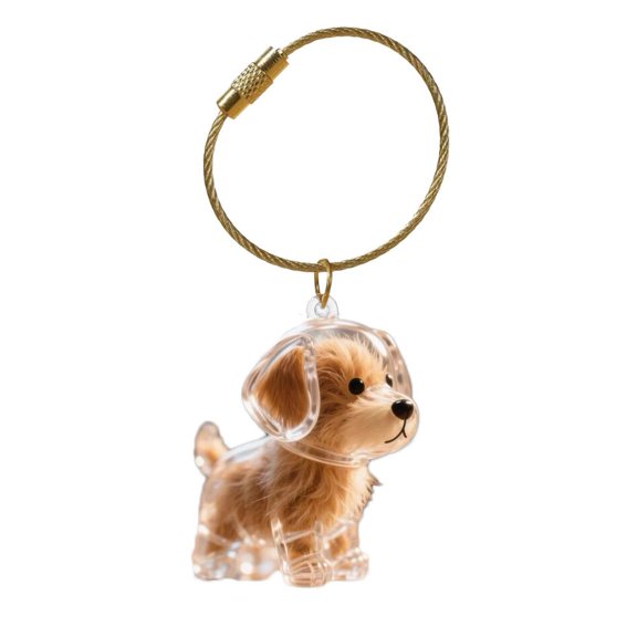 Plastic Hair Storage Keychain for Pet Owners: Portable, Dustproof, with Various Cute Animal Shapes