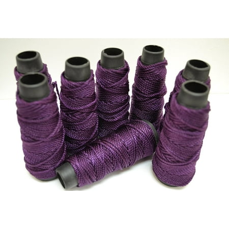 Purple Silk Cord - 8 Roll - 12 Meters Purple Silk Beading Cord String 2.5mm, Silk beading cord By MyGANN
