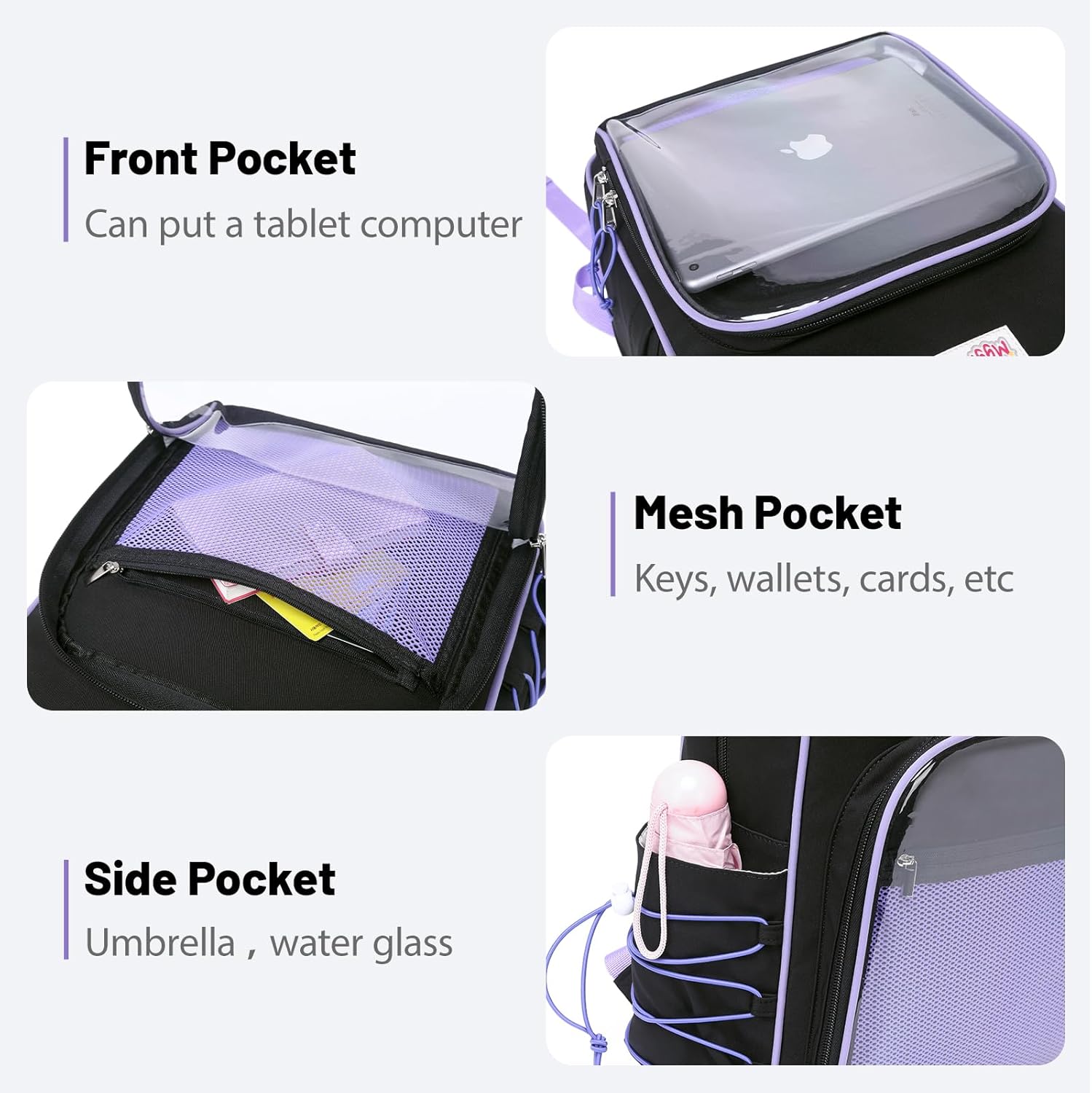 mygreen Backpack for womans - 15 Inch Ita Backpack for, A backpack suitable for travel