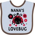thumbnail image 3 of Inktastic Valentine's Day Nana's Lovebug Boys or Girls Baby Bib, 3 of 4