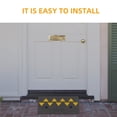 thumbnail image 3 of Heavy Duty Rubber Curb Ramp Set – 4.3" Rise, 55,000 lbs Capacity, Non-Slip Surface, Portable Threshold Ramp for Driveway, Garage, Trucks, Wheelchairs, Motorcycles – 2 Pack, Size: 50x30x10.5cm, 3 of 8