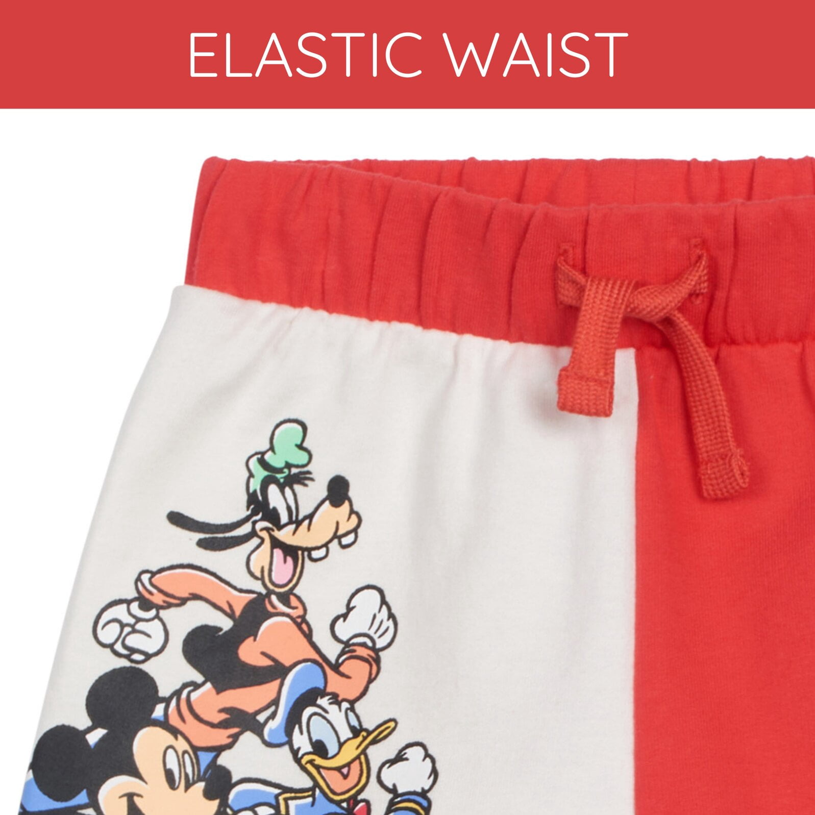 Disney Mickey Mouse Baby Boy or Girl Short Sleeve T-Shirt and French Terry Shorts Set Mickey Mouse and Pluto Blue