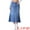 Blue, variant on Unique Bargains Women's Long Denim Skirts Split A-Line Fishtail Jean Skirt XL Blue