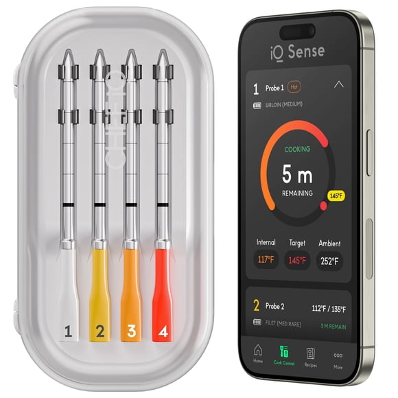 Termómetro inalámbrico inteligente para carne CHEF iQ Sense con 4 sondas