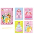 thumbnail image 2 of Herrnalise Crafts for Girls Ages 8-12 - Puzzle Puncture Painting with 12 Princess Board Stickers - Fabric Poking Art DIY Gifts for Kids Birthday Christmas Age 4, 5, 6, 7, 8, 9, 10-12, 6-8, 2 of 6
