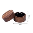 thumbnail image 6 of Pnellth Valentine Day Ring Box Vintage Wooden Ring Storage Box Double Ring Display Case for Proposal Engagement Valentine Day, 6 of 8