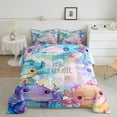 thumbnail image 2 of jejeloiu Lovely Axolotl Salamander Bedding Comforter Set,Watercolor Ink Painting Twin Comforter Sets,Abstract Aesthetic Art Bedding Set For Teens,Ultra Soft Home Decor Reversible,2 Pieces, 2 of 8