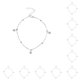 thumbnail image 2 of Minnieouse Tobillera para niñas, accesorio de moda, cadenas para pies para decoración de vestidos, plata perla plata perla 10piezas, 2 of 6