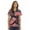 Flags, variant on Women's Scrub Tops Holiday Scrubs Nursing Scrubs (Merry Xmas, Medium, Regular)
