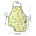 thumbnail image 4 of Naloa 1Pack Adjustable Bib Apron Waterdrop Resistant Cooking Kitchen Aprons for Women Men Chef, Cartoon Corn Print, 4 of 5