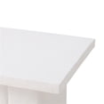 thumbnail image 4 of TOV Furniture Kayla Table d'Appoint Blanche en Béton Texturé, 4 of 5