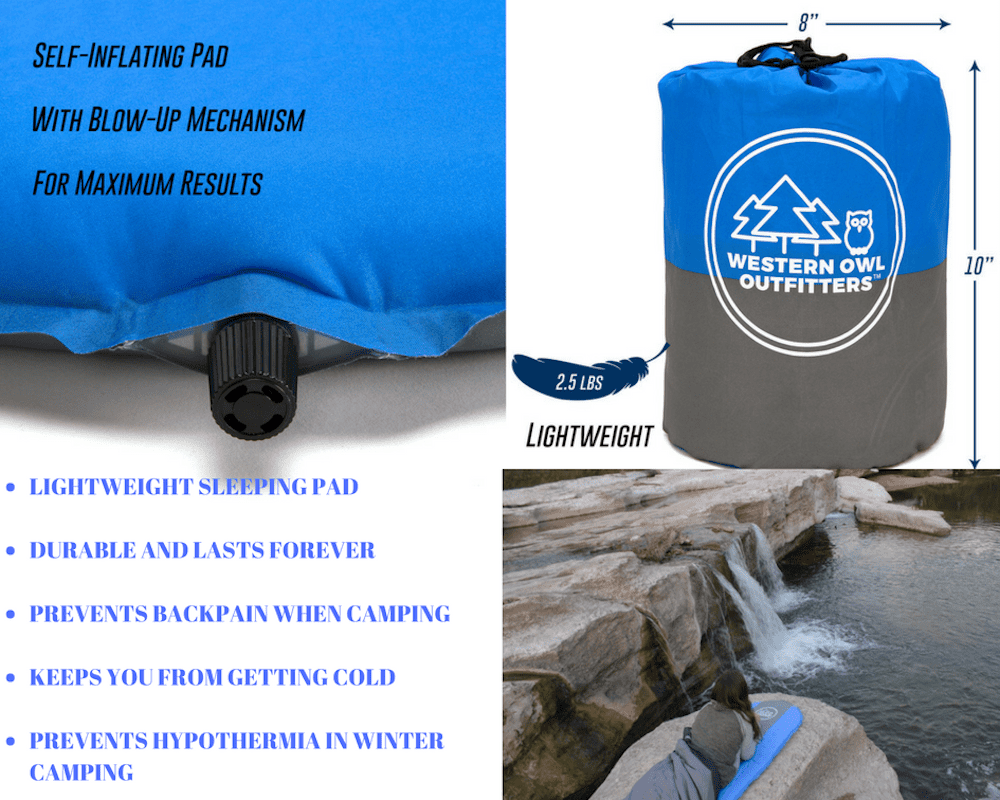 Self Inflating Sleeping Pad by Western 
