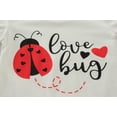 thumbnail image 4 of FEDPOP Toddler Girls Pajamas Sets Ladybug Summer Short Pjs Sleepwear Cotton Clothes 3T, 4 of 8