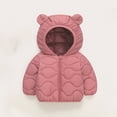 thumbnail image 2 of KAUOD Toddler Zip up Hooded Puffer Jackets Baby Boys Girls Lightweight Winter Outwear Kids Thick Warm Quilted Down Coats, 2 of 6
