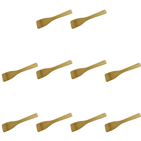 MLINS 10 Pcs Bamboo Shovel Non-stick Spatula Practical Cooking Shovel Cooking Utensils
