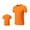 Orange, variant on Men Casual Fashion Solid Color Stretch Running Fitness Short Sleeve Leotard Blazer