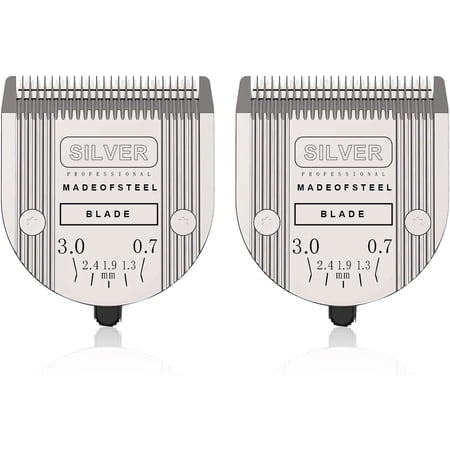2PCS Adjustable Dog Grooming Clipper 5-in-1 Blade Compatible with WAHL Professional Animal Clipper Arco, Bravura, Chromado, Creativa, Figura, and Motion Pet, Dog, and Horse