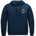 thumbnail image 2 of Patriotic Malin Fishing 8oz 50/50 Black Hooded Sweat Shirt Small, 2 of 2