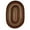 Brown, variant on Rhody Rug Mayflower MF33 Brown Fudge 2 x 4 Oval Runner - Braided Area Rug, Home Decor, Floor Mat or Bedroom Rug - Easy Care, Ideal for High Traffic Areas in Hallway and Living Room - Made in USA