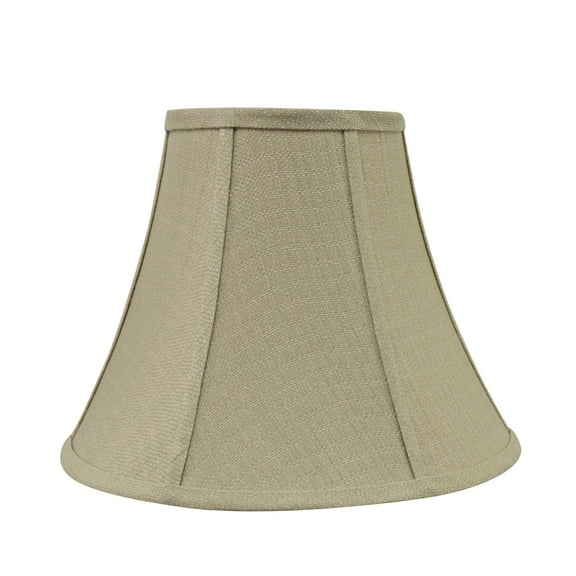 Aspen Creative 70160-21 One-Light Plug-In Swag Pendant Light Conversion Kit with Transitional Bell Fabric Lamp Shade, Beige, 12" width