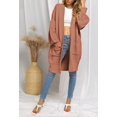 thumbnail image 3 of Women Open Front Knit Cardigans Batwing Sleeve Chunky Sweater Outwear with Pockets, 3 of 7
