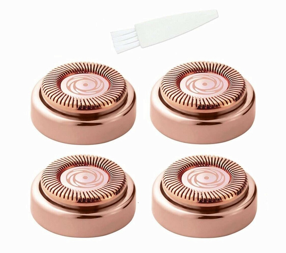 5 Set， 4 Piece Flawless Hair Remover Replacement Heads with 1 Brush For