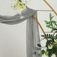thumbnail image 3 of BalsaCircle 20 feet Gray Cotton Cheesecloth Fabric Backdrop Drape Curtain Panel Party Events Decorations Supplies, 3 of 8