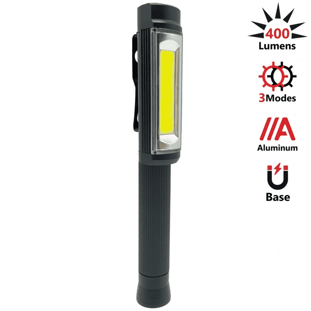 PROELEC COB LED Pocket Work Light, 400 Lumens Flashlight with
