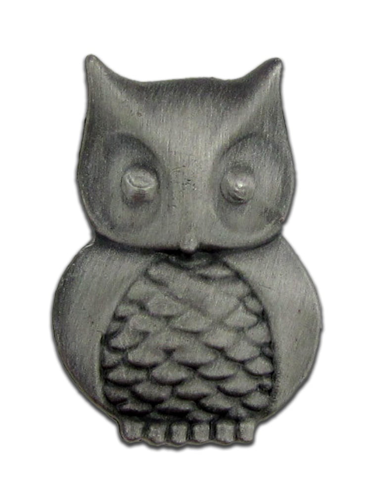 Owl's Face Lapel Pin Badge 