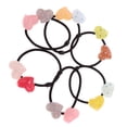 thumbnail image 1 of 6 Piezas Cuerda Elástica de Pelo Banda de Cabello Patrón de Corazón/Estrella Multicolor Regalo de Fiesta para Niñas Zulema Star Ponytail Hair Rope Girl, 1 of 8