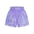 thumbnail image 3 of Miutii Shiny Tulle Shorts Dance Culottes for Kids Girls Birthday Party Stage Performance Purple 8, 3 of 5