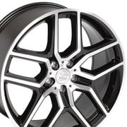 Single(1) OE Wheels FR73 20x9 Gloss Black Machined Rim 5x114.3 44ET