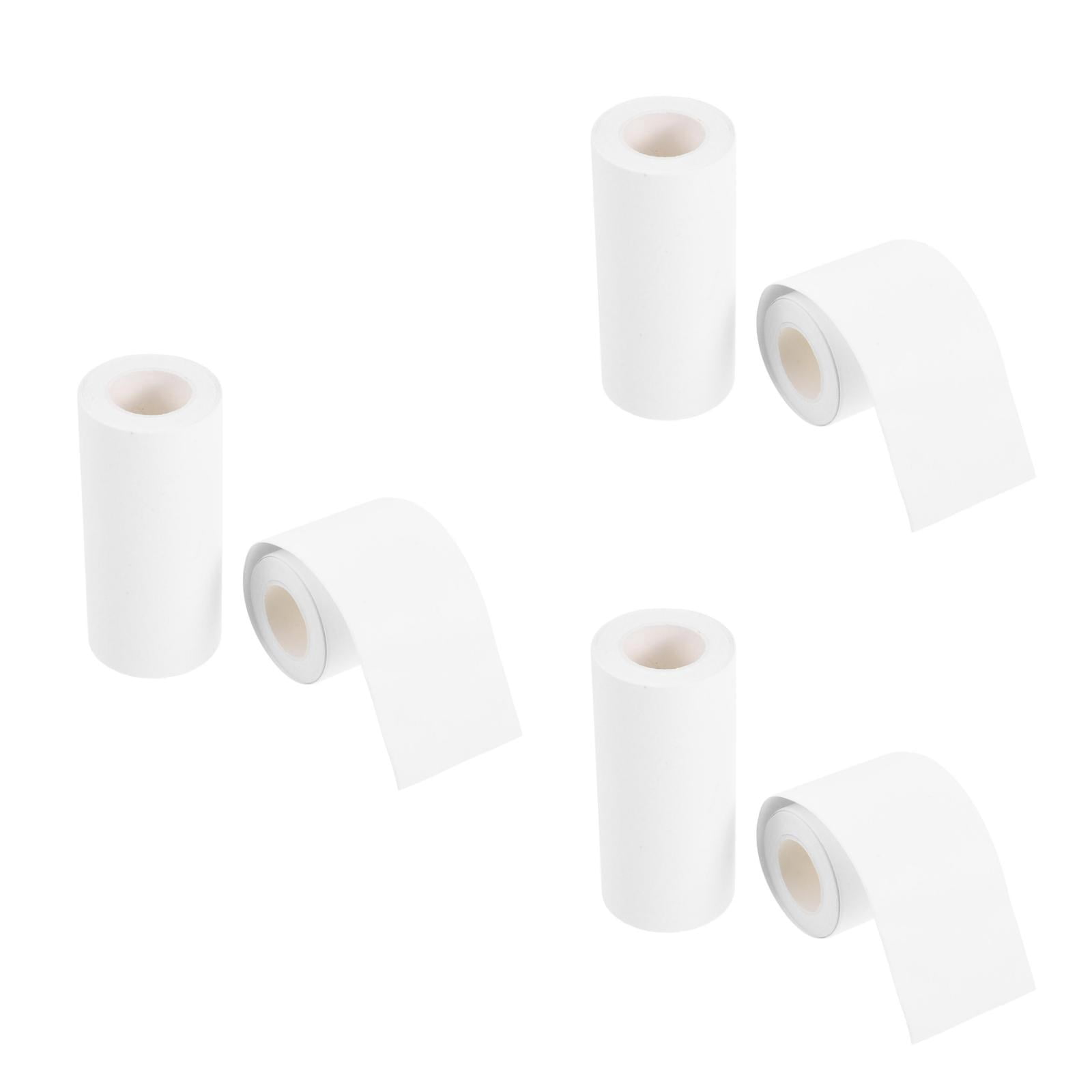 Raindrops 6-Pack Writable Adhesive Craft Tape for Scrapbooking and Journaling, Blank White Sticker Tape for Projects and Students