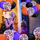 thumbnail image 5 of Globos de Halloween de 12", globos para fiesta de Halloween, globos de helio, confeti morado, naranja y negro, 5 of 5